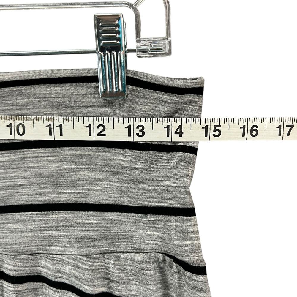 Icebreaker Gray and Black Striped Mini Skirt - Picture 7 of 11